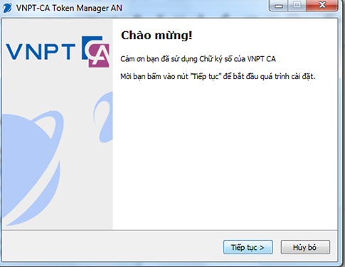 Màn hình hiển thị chọn “Tiếp tục”.