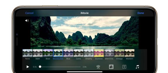 Phần mềm edit video iMovie